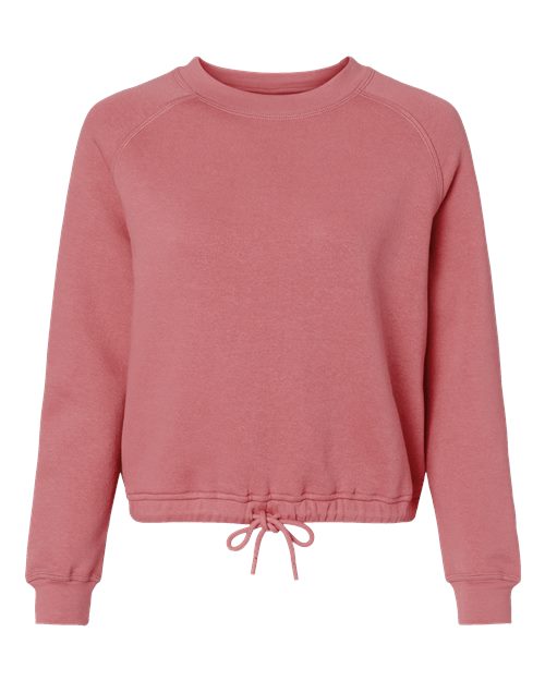 Women's Relaxed 3-End Boxy Fleece Crewneck Sweatshirt | USA Decoration
