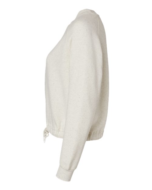 Women's Relaxed 3-End Boxy Fleece Crewneck Sweatshirt | USA Decoration