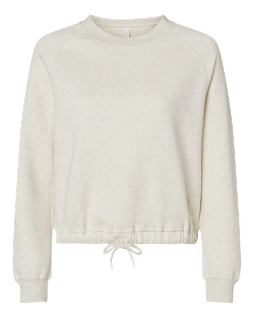 Women's Relaxed 3-End Boxy Fleece Crewneck Sweatshirt | USA Decoration