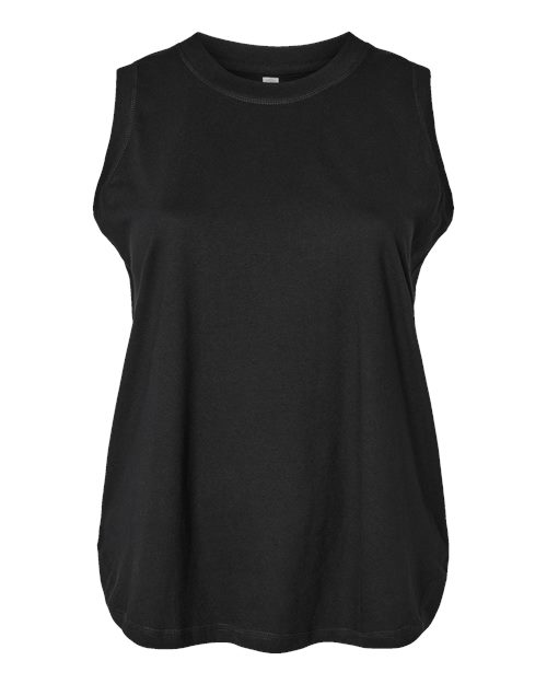 Women's Curvy Relaxed Fine Jersey Tank | USA Decoration