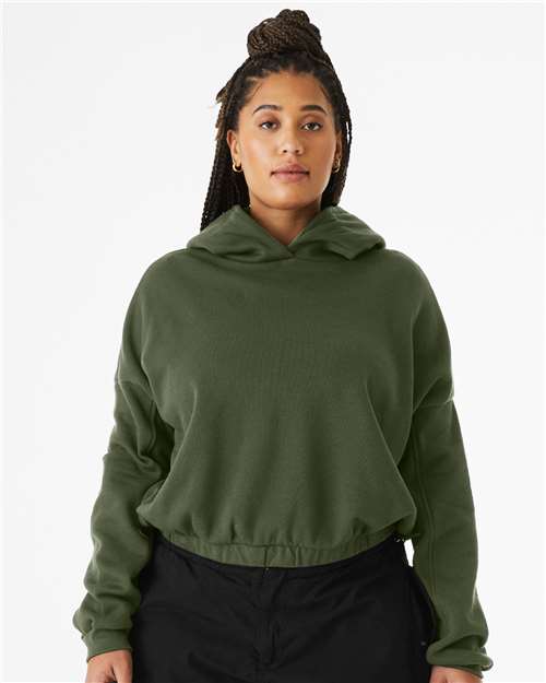FWD Fashion Women's Sponge Fleece Cinched Bottom Hoodie | USA Decoration