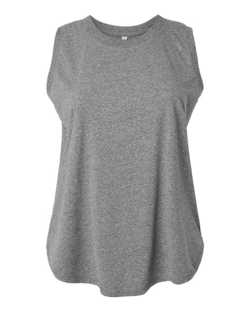 Women's Curvy Relaxed Fine Jersey Tank | USA Decoration