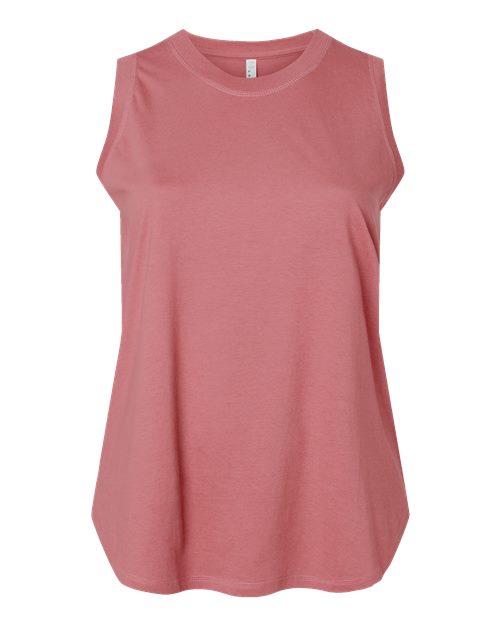 Women's Curvy Relaxed Fine Jersey Tank | USA Decoration
