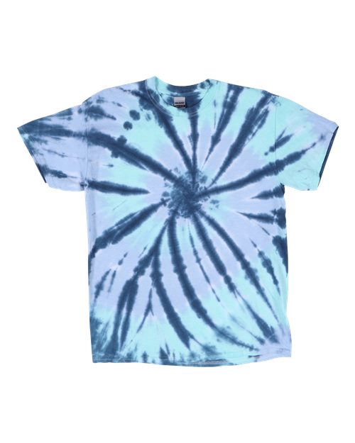 Rainbow Cut-Spiral Tie-Dyed T-Shirt | USA Decoration