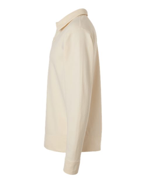 Garment-Dyed Polo Collar Sweatshirt | USA Decoration®