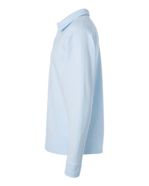 Garment-Dyed Polo Collar Sweatshirt | USA Decoration®