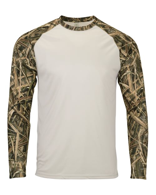 Jackson Mossy Oak Colorblocked Long Sleeve T-Shirt | USA Decoration