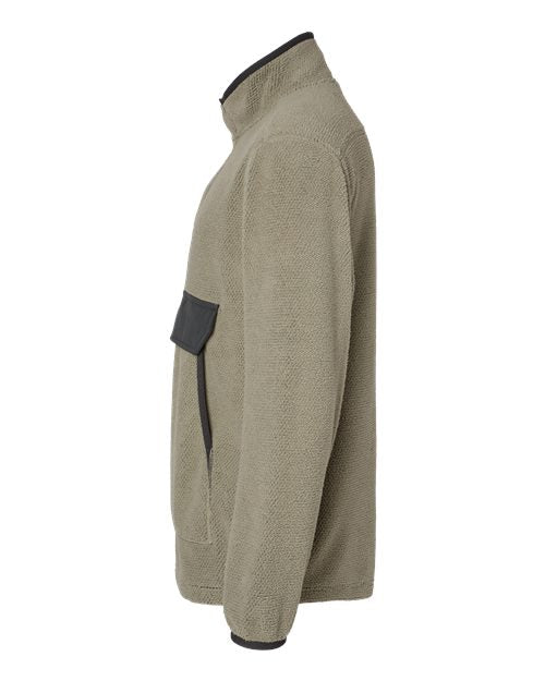 Timber Mountain Fleece Pullover | Anti-Pill Sherpa with Dual Entry Pouch Pocket | USA Decoration