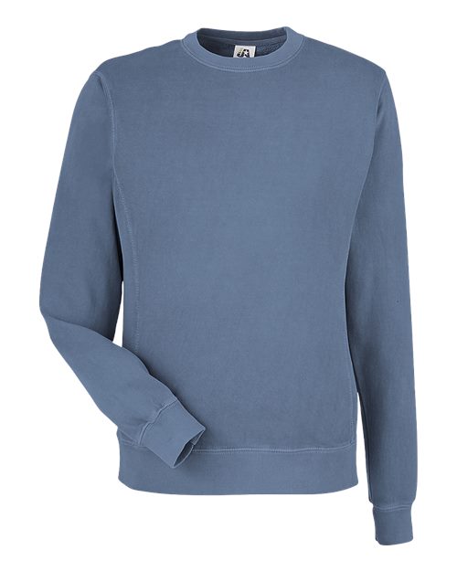 Pigment-Dyed Fleece Crewneck Sweatshirt | USA Decoration