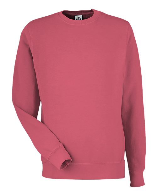 Pigment-Dyed Fleece Crewneck Sweatshirt | USA Decoration