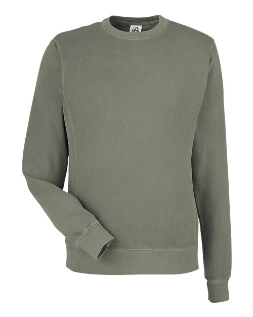 Pigment-Dyed Fleece Crewneck Sweatshirt | USA Decoration