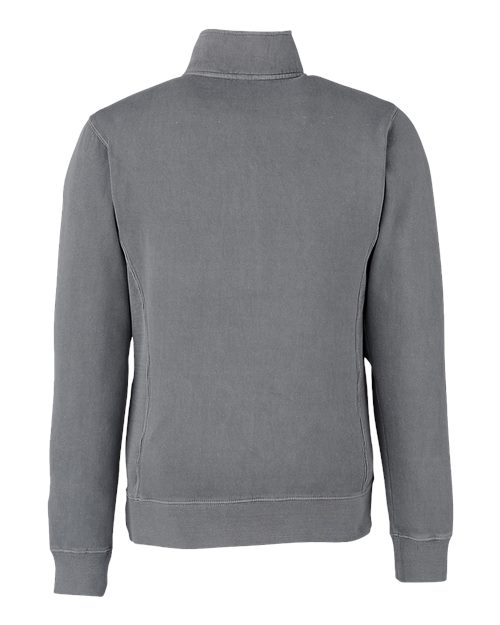Pigment-Dyed Fleece Quarter-Zip Pullover | USA Decoration