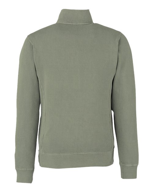 Pigment-Dyed Fleece Quarter-Zip Pullover | USA Decoration