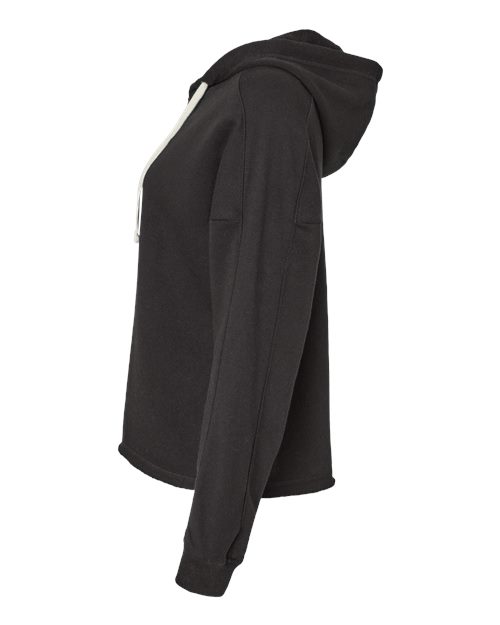 Women's Angel Fleece Crop Hooded Sweatshirt | USA Decoration