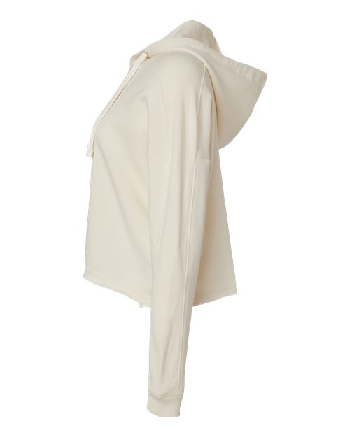 Women's Angel Fleece Crop Hooded Sweatshirt | USA Decoration