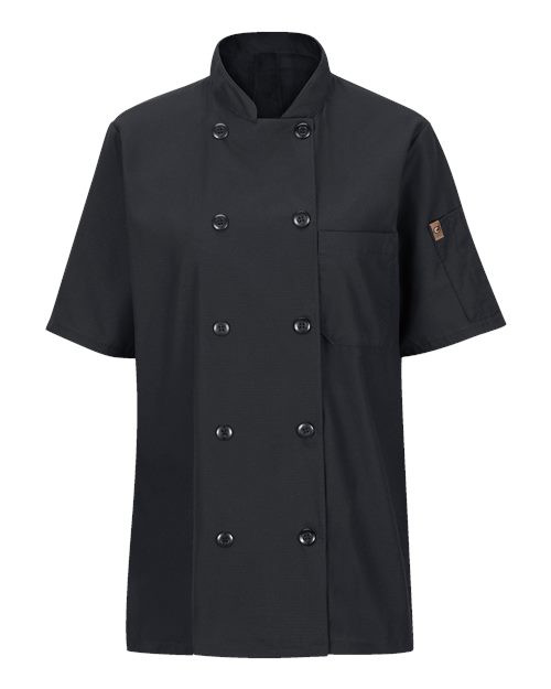 Women's Mimix™ Short Sleeve Chef Coat with OilBlok | USA Decoration