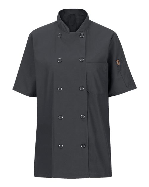Women's Mimix™ Short Sleeve Chef Coat with OilBlok | USA Decoration