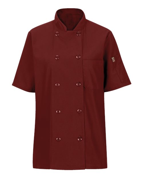Women's Mimix™ Short Sleeve Chef Coat with OilBlok | USA Decoration