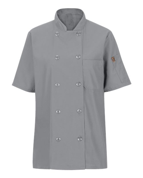 Women's Mimix™ Short Sleeve Chef Coat with OilBlok | USA Decoration