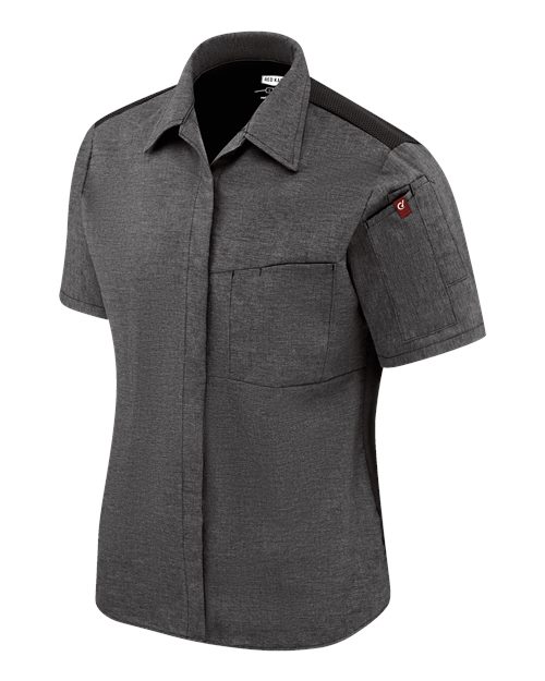 Women's Poplin Airflow Cook Shirt with OilBlok | USA Decoration