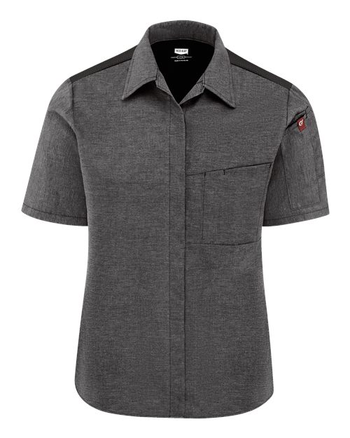 Women's Poplin Airflow Cook Shirt with OilBlok | USA Decoration