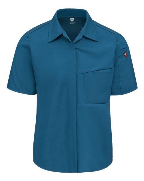 Women's Poplin Airflow Cook Shirt with OilBlok | USA Decoration