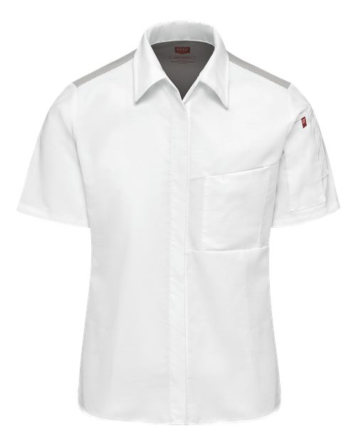 Women's Poplin Airflow Cook Shirt with OilBlok | USA Decoration