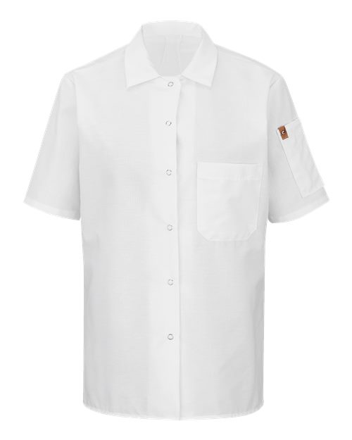 Women's Mimix™ Short Sleeve Cook Shirt with OilBlok | USA Decoration
