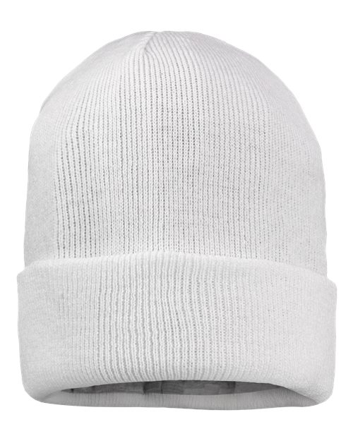 12" Jersey Lined Cuffed Beanie | USA Decoration