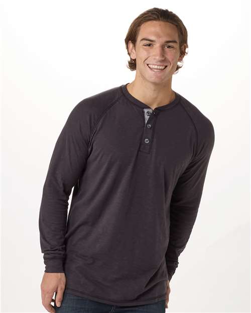 Henley Long Sleeve T-Shirt | USA Decoration
