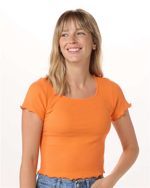 Women's Baby Rib Short Sleeve T-Shirt | USA Decoration