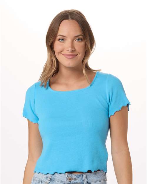 Women's Baby Rib Short Sleeve T-Shirt | USA Decoration