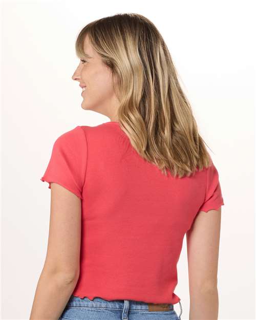 Women's Baby Rib Short Sleeve T-Shirt | USA Decoration