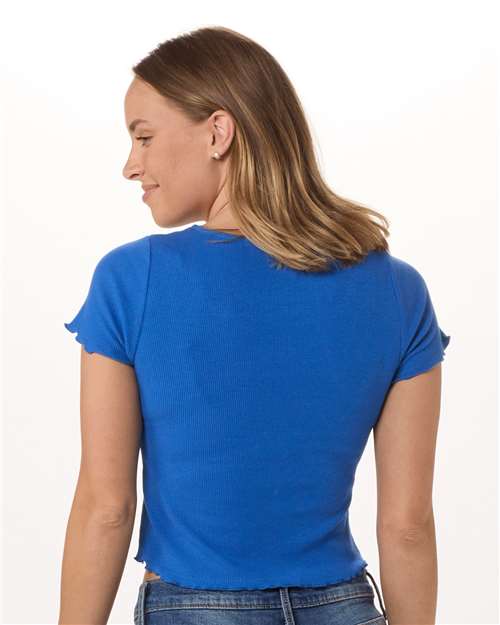 Women's Baby Rib Short Sleeve T-Shirt | USA Decoration