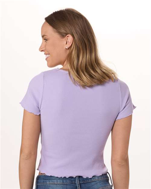 Women's Baby Rib Short Sleeve T-Shirt | USA Decoration