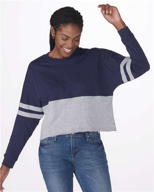 Women's Crop Retro Jesery | USA Decoration