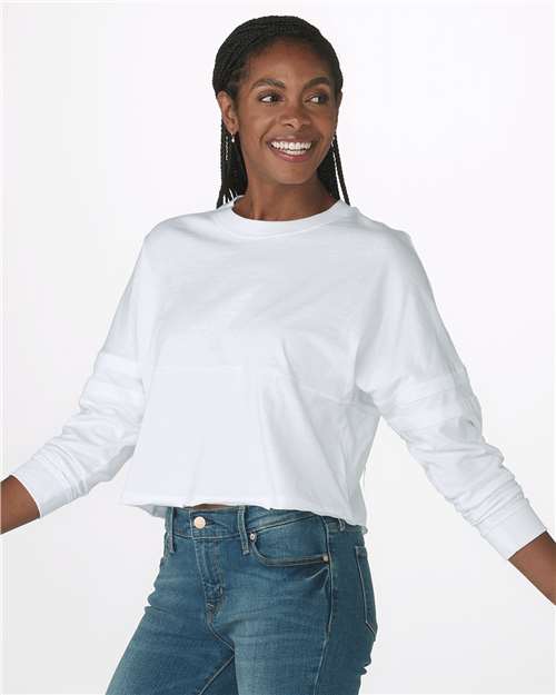 Women's Crop Retro Jesery | USA Decoration