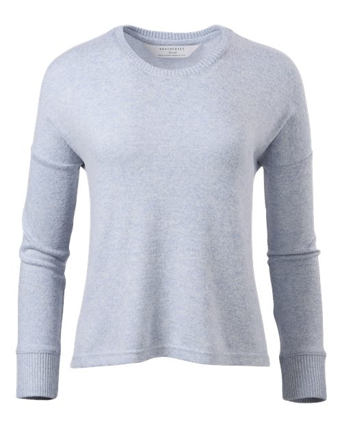 Women's Cuddle Fleece Boxy Crewneck Pullover | USA Decoration