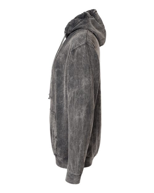 Premium Fleece Mineral Wash Hooded Sweatshirt | USA Decoration