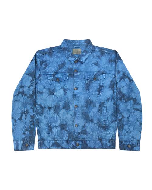 Tie-Dyed Denim Jacket | USA Decoration