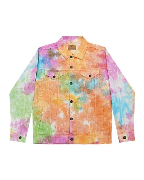 Tie-Dyed Denim Jacket | USA Decoration