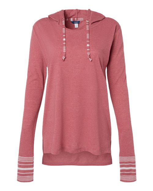 Women's Heathered Jersey Hooded Tunic | USA Decoration