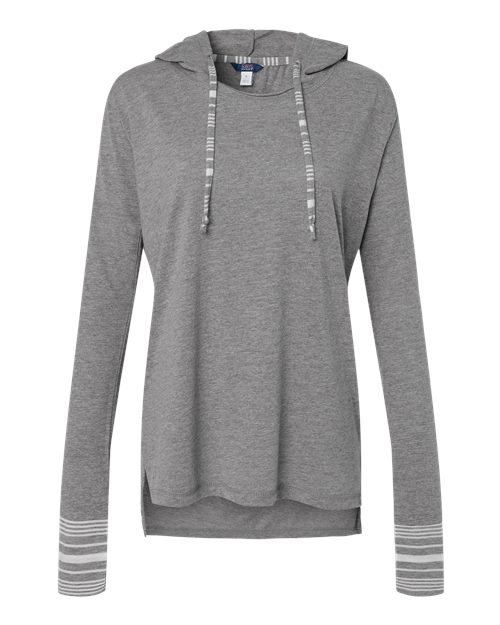 Women's Heathered Jersey Hooded Tunic | USA Decoration