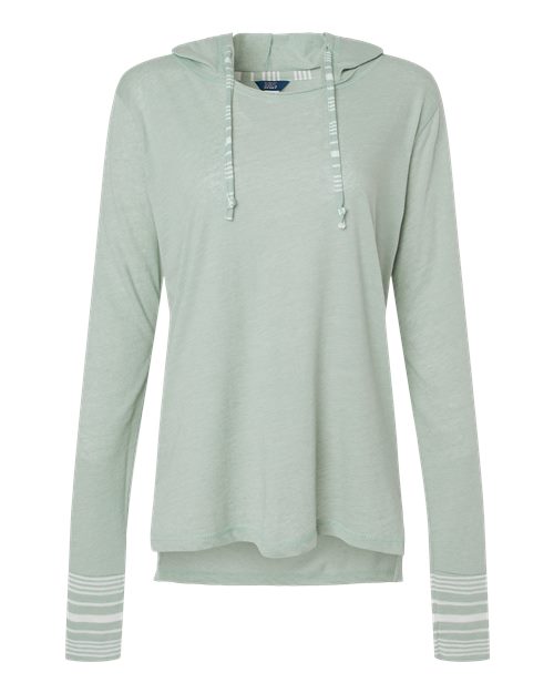 Women's Heathered Jersey Hooded Tunic | USA Decoration