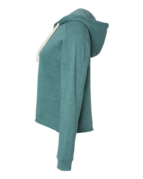 Women's Angel Fleece Crop Hooded Sweatshirt | USA Decoration