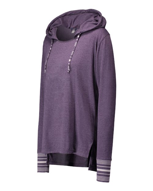 Women's Heathered Jersey Hooded Tunic | USA Decoration