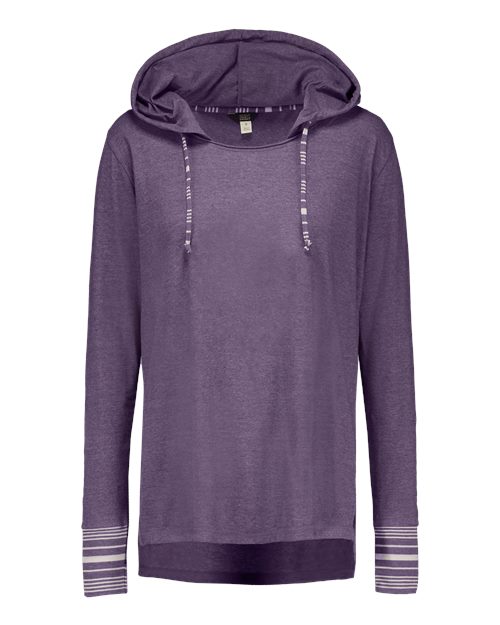 Women's Heathered Jersey Hooded Tunic | USA Decoration
