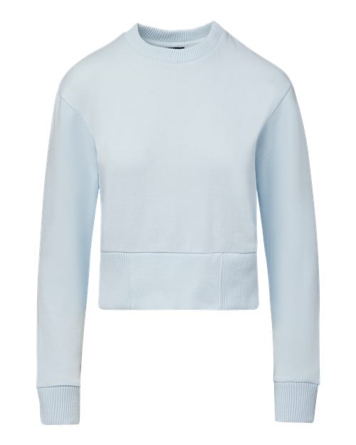 Women's Romi Cloud Fleece Crop Crewneck Sweatshirt | USA Decoration
