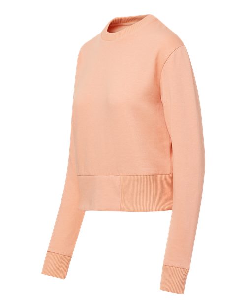 Women's Romi Cloud Fleece Crop Crewneck Sweatshirt | USA Decoration