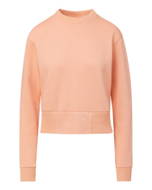 Women's Romi Cloud Fleece Crop Crewneck Sweatshirt | USA Decoration